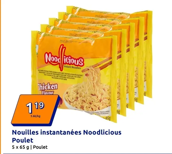 Offre: Nouilles instantanées Noodlicious Poulet