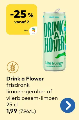 Promotie: Drink a Flower frisdrank