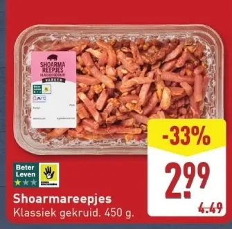 Aanbieding: Shoarmareepjes