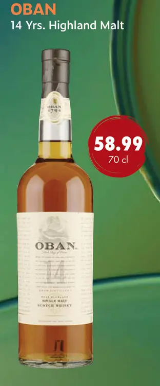 Aanbieding: OBAN 14 Yrs. Highland Malt