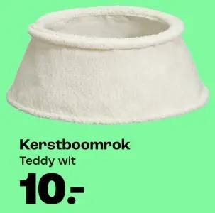 Aanbieding: Kerstboomrok Teddy wit