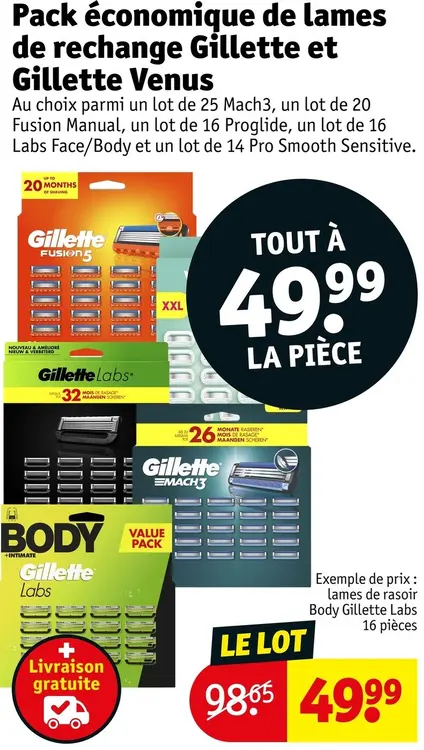 Offre: Pack économique de lames de rechange