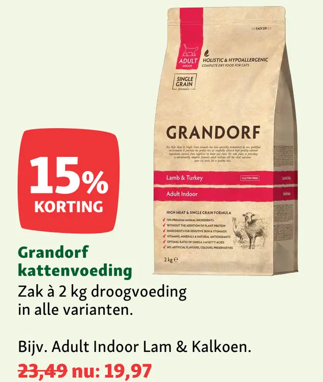 Aanbieding: Grandorf kattenvoeding