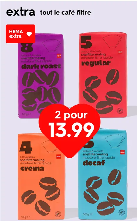 Offre: café filtre