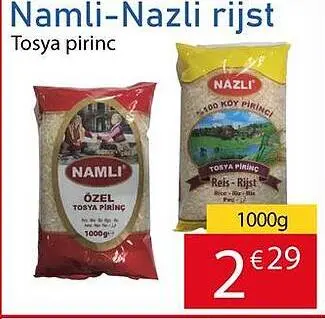 Aanbieding: Namli-Nazli rijst