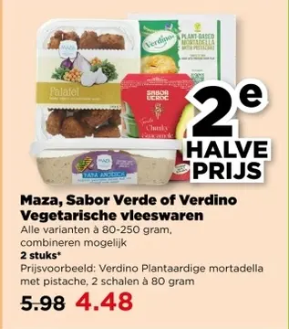 Aanbieding: Maza, Sabor Verde of Verdino Vegetarische vleeswaren
