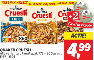 Aanbieding: QUAKER Cruesli