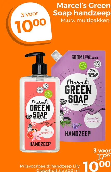 Aanbieding: Marcel's Green Soap handzeep