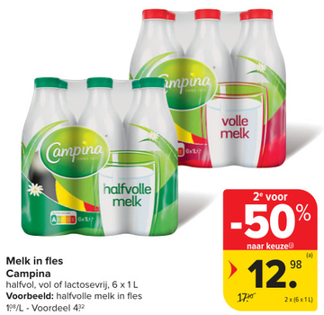 Aanbieding: Melk in fles