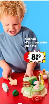 Offre: Gâteau d'anniversaire en bois