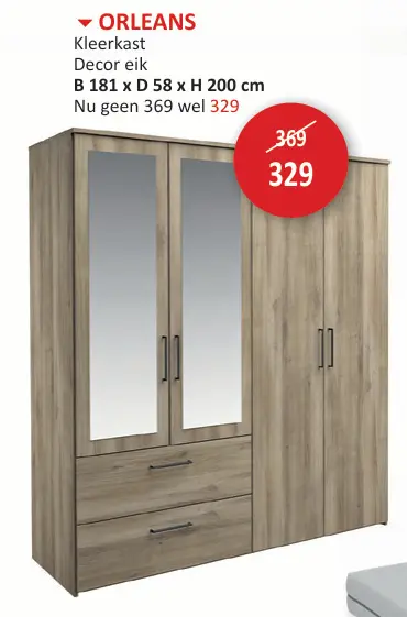 Promotie: Orleans Kleerkast