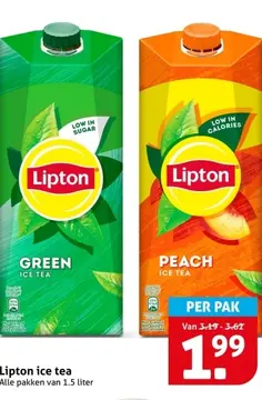 Aanbieding: Lipton ice tea