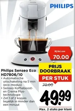 Aanbieding: Philips Senseo Eco HD7806/10