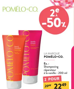 Offre: Shampooing réparateur à la vanille