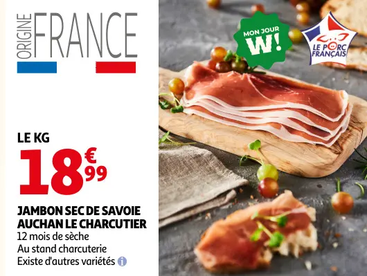 Offre: Jambon sec de savoie
