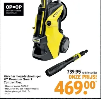 Aanbieding: hogedrukreiniger K7 Premium Smart Control Fle