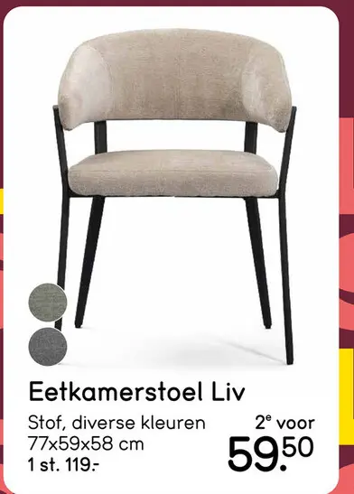 Aanbieding: Eetkamerstoel Liv