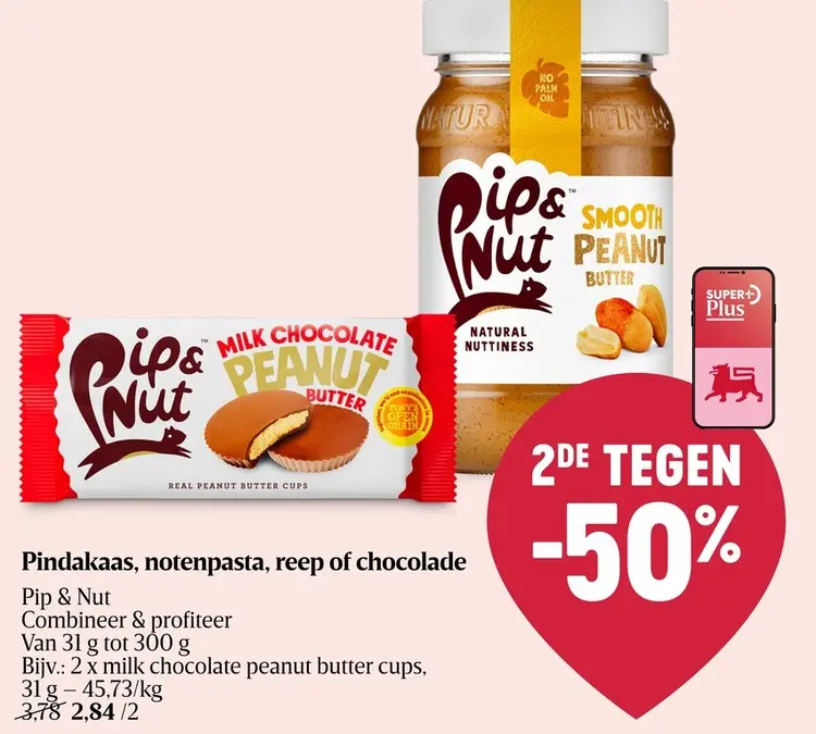 Promotie: Pindakaas, notenpasta, reep of chocolade