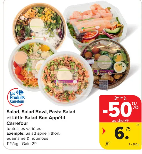 Offre: Salad, Salad Bowl, Pasta Salad et Little Sala