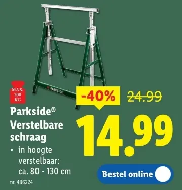 Promotie: Verstelbare schraag