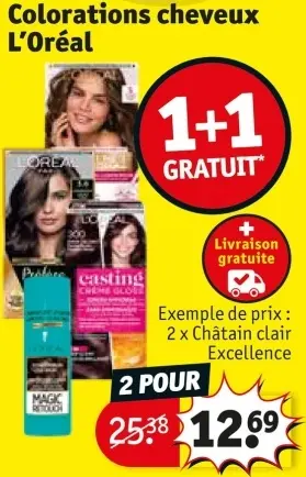 Offre: Colorations cheveux
