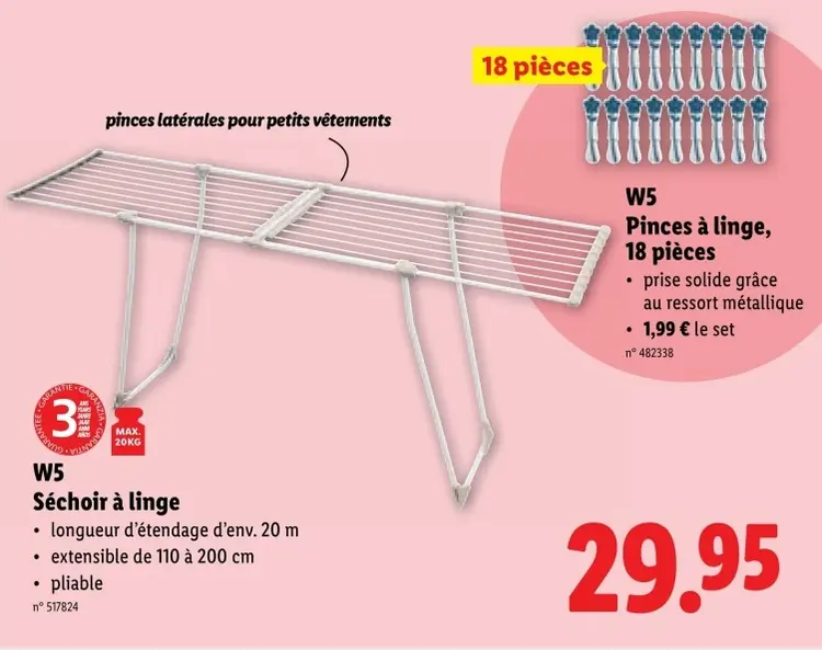 Offre: Séchoir à linge