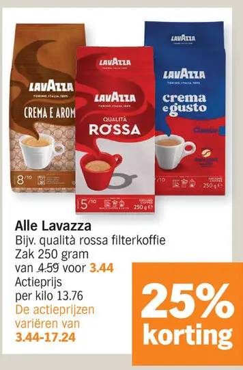 Promotie: Alle Lavazza