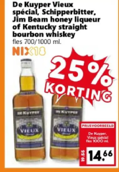 Aanbieding: Diverse likeuren en sterke drank