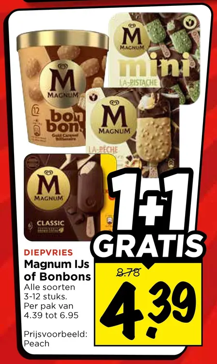 Aanbieding: Magnum IJs of Bonbons
