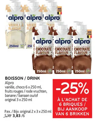 Offre: Alpro boisson / drink