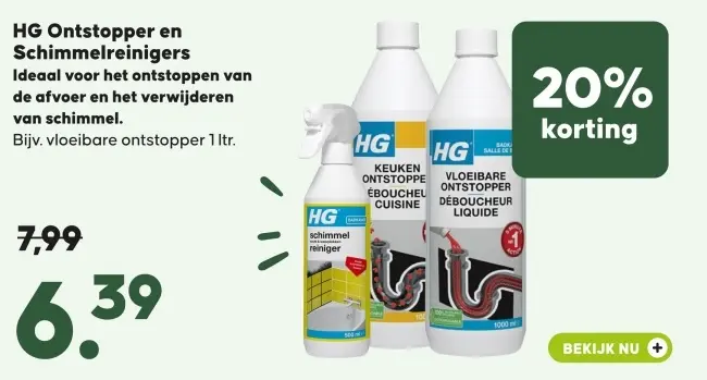 Aanbieding: Ontstopper en Schimmelreinigers