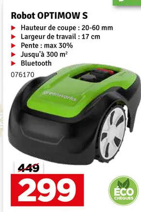 Offre: Robot OPTIMOW S