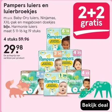 Aanbieding: Pampers luiers en luierbroekjes