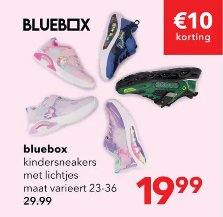 Aanbieding: Bluebox kindersneakers met lichtjes