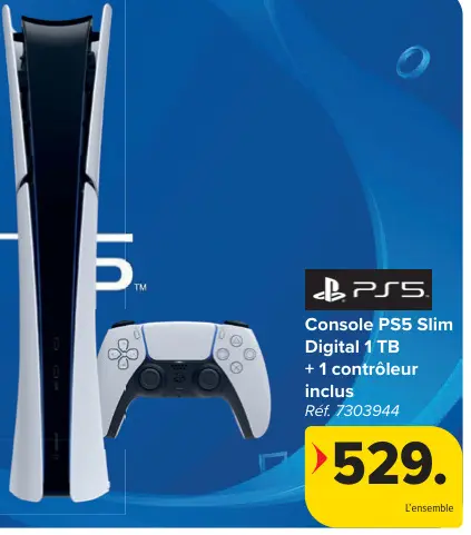 Offre: Console PS5 Slim Digital 1 TB