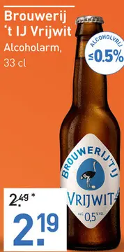 Aanbieding: Brouwerij 't IJ Vrijwit 33CL Bier