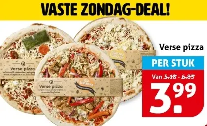 Aanbieding: Verse pizza