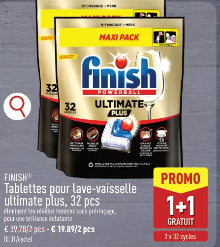 Offre: Tablettes pour lave-vaisselle ultimate plus