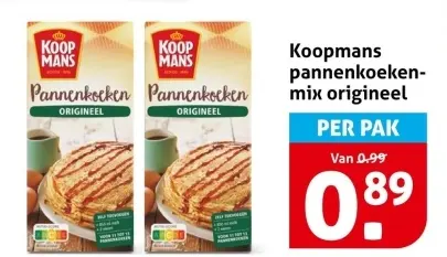 Aanbieding: pannenkoeken-mix origineel