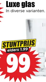 Aanbieding: Luxe glas