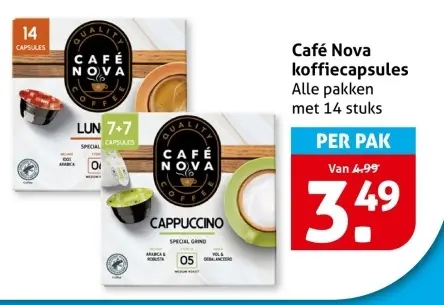 Aanbieding: Café Nova koffiecapsules