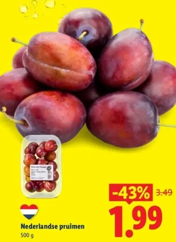 Aanbieding: Nederlandse pruimen