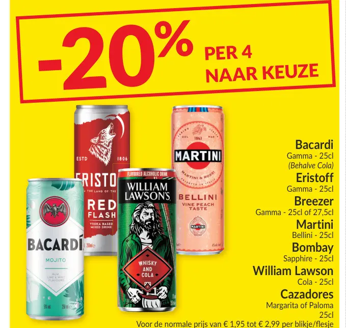Promotie: Diverse mixdranken