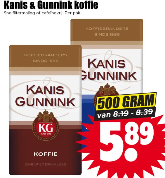 Aanbieding: Kanis & Gunnink koffie