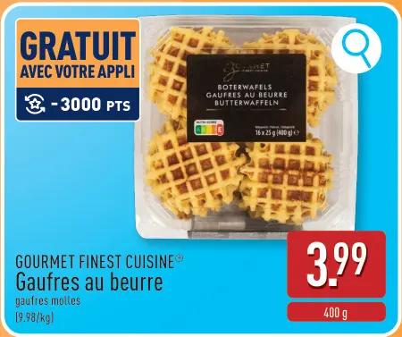 Offre: Gaufres au beurre