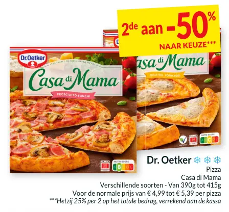 Promotie: Pizza Casa di Mama
