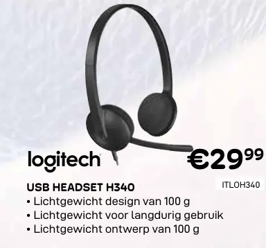 Promotie: Usb headset h340