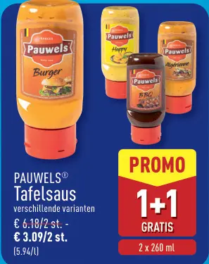 Promotie: Tafelsaus