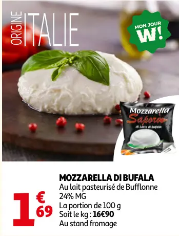 Promotie: Mozzarella di bufala