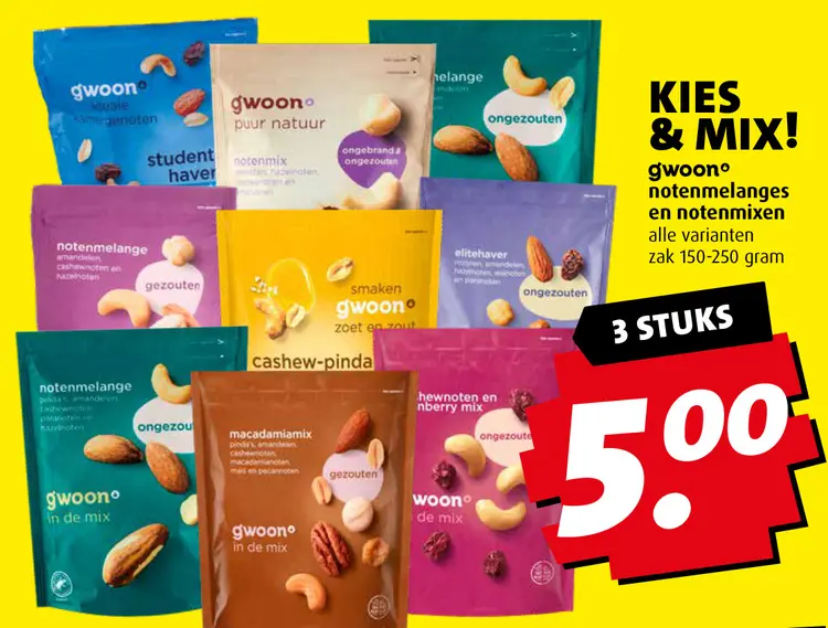 Aanbieding: notenmelanges en notenmixen